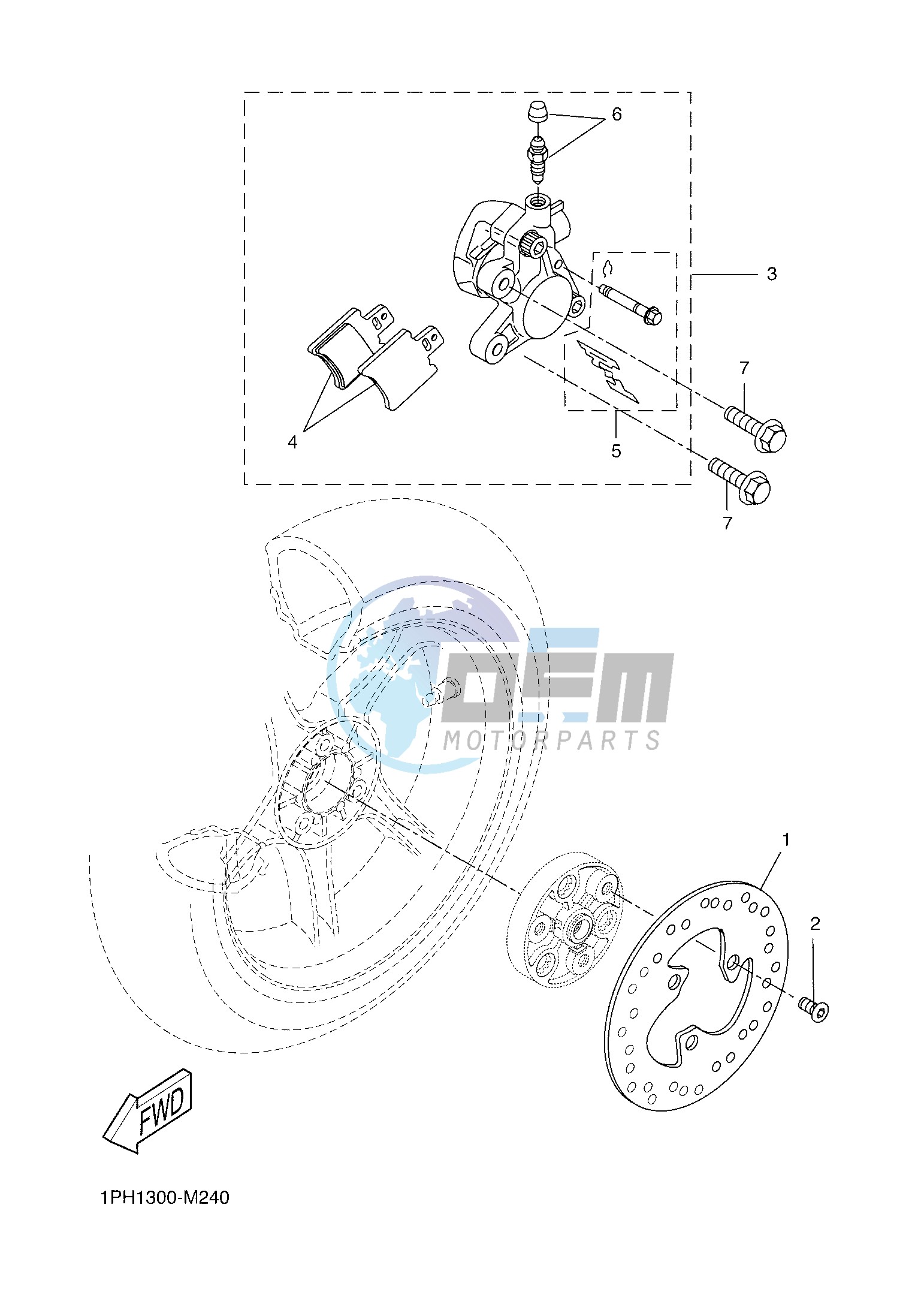 REAR BRAKE CALIPER