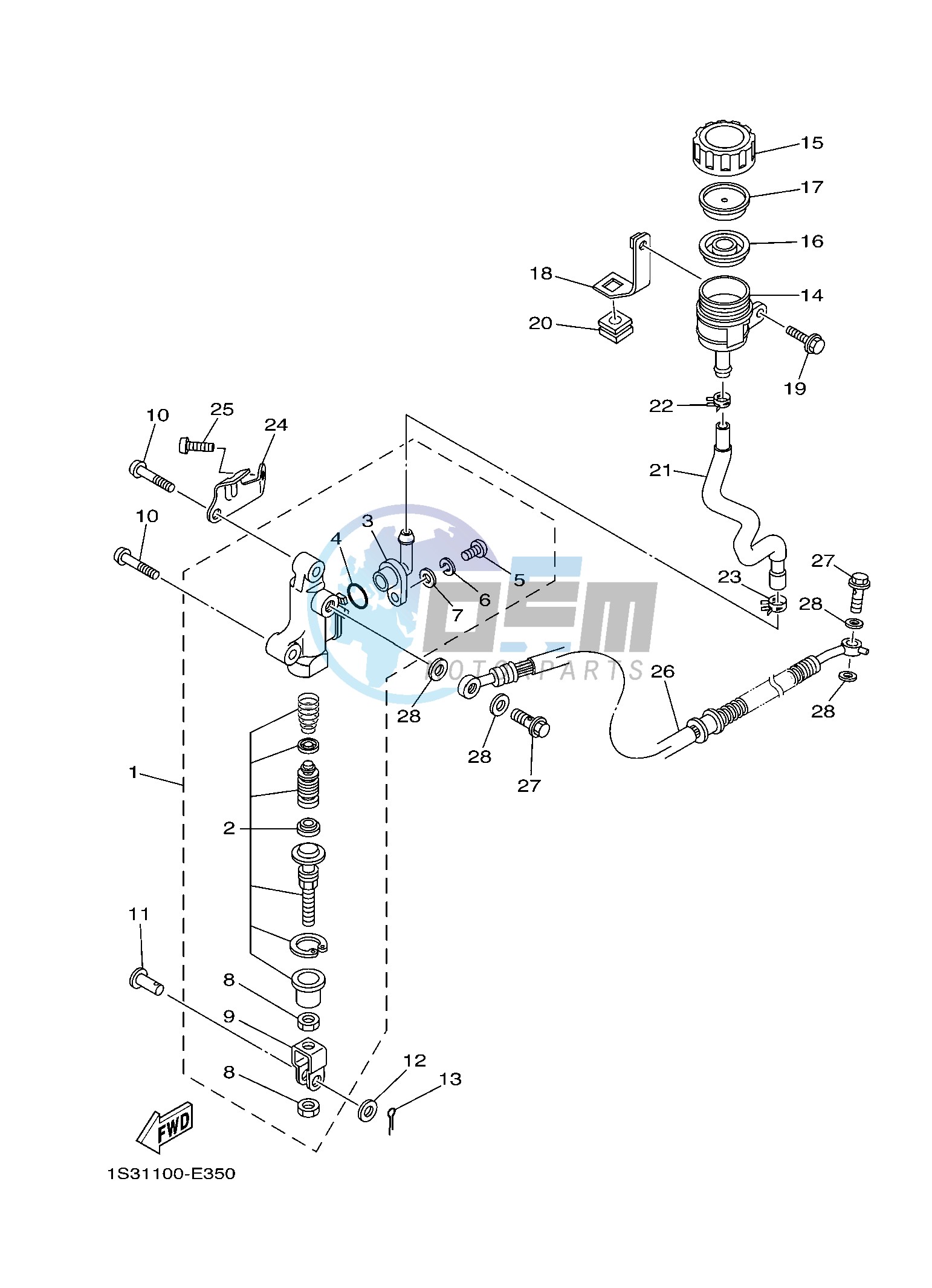 REAR MASTER CYLINDER