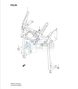 AN650 drawing LEG SHIELD BRACE (AN650L1 E19)