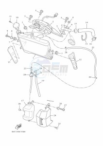 TRACER 7 MTT690 (B4T2) drawing RADIATOR & HOSE