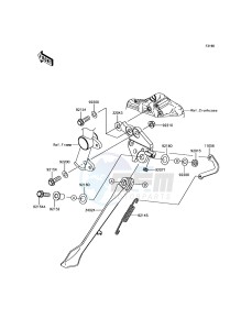 NINJA H2R ZX1000YHF EU drawing Stand(s)