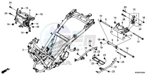 NSS300AD Forza E drawing FRAME BODY