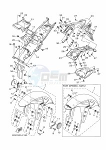 YZF320-A YZF-R3 (B2X8) drawing FENDER