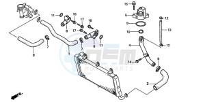 ST1100P drawing WATER PUMP (ST1100PT)