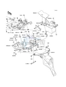 KLE 650 A [VERSYS EUROPEAN] (A7F-A8F) A7F drawing REAR FENDER-- S- -