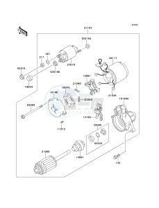 KAF 620 A [MULE 2510 4X4] (A1-A5) [MULE 2510 4X4] drawing STARTER MOTOR