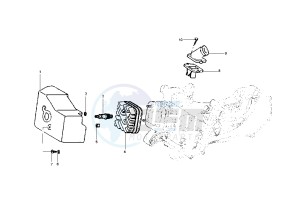 Fly 2T 50 drawing Cylinder head - Induction Pipe