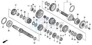 CB1300SA CB1300SUPERBOLD'OR drawing TRANSMISSION