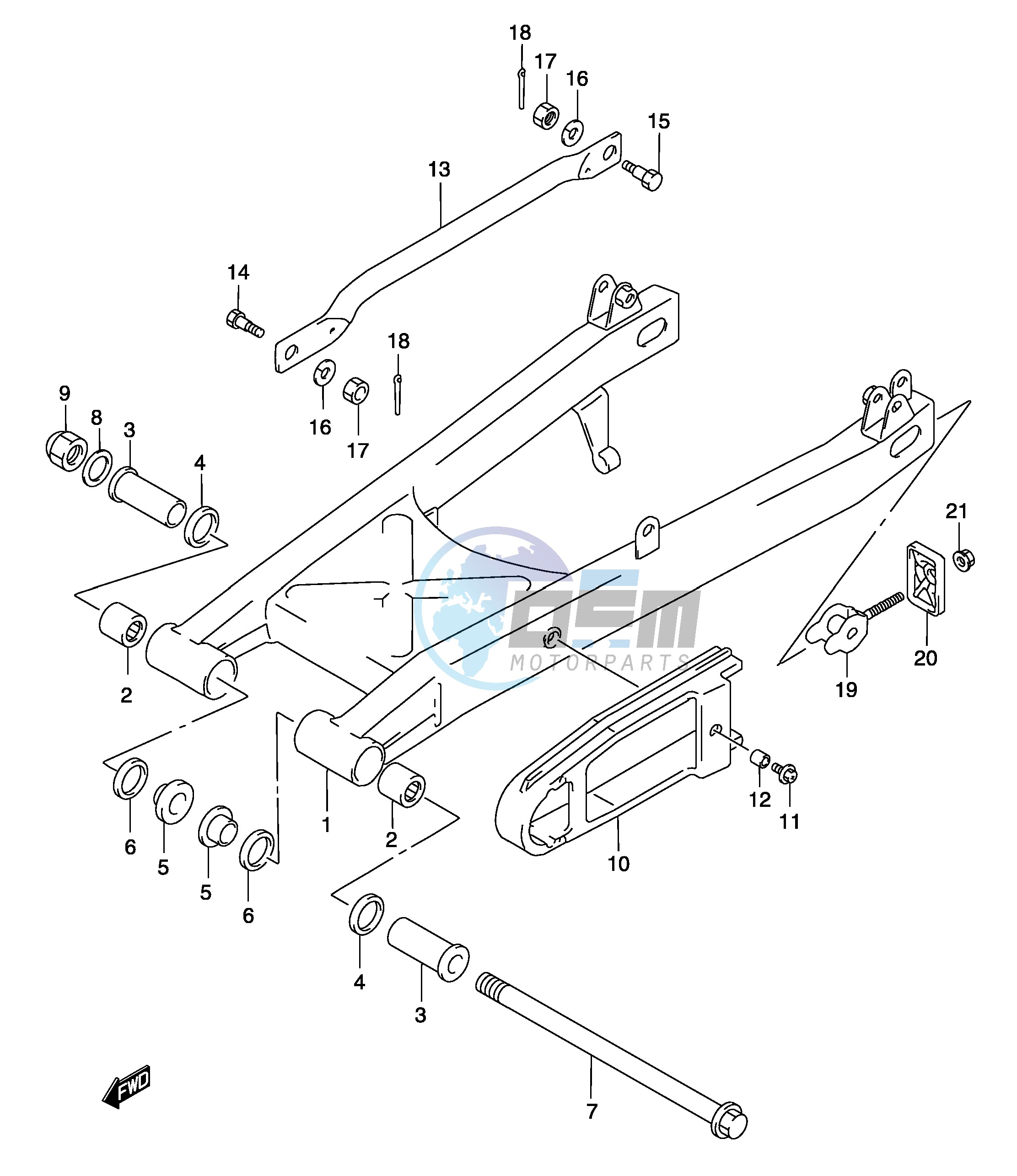 REAR SWINGING ARM