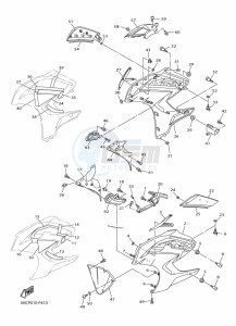 FJR1300D-AE FJR1300AE (B96L) drawing COWLING 2