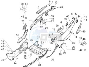 MP3 500 (USA) drawing Side cover - Spoiler