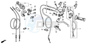 CRF450R drawing HANDLE LEVER/SWITCH/CABLE (CRF450R2,3)