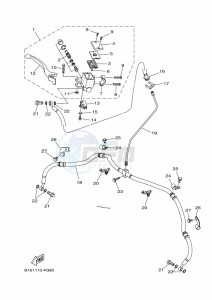 YFM700FWB KODIAK 700 (B6KJ) drawing FRONT MASTER CYLINDER