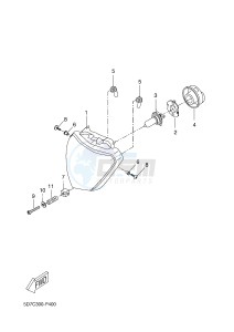 MT125 MT-125 (BR33 BR33 BR33 BR33 BR33) drawing HEADLIGHT