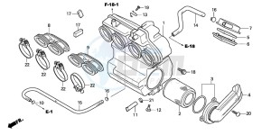 CBF600N drawing AIR CLEANER