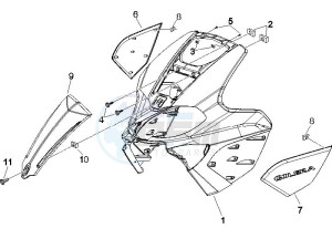 Runner 125 VX 4t SC e3 drawing Front shield