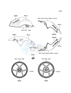 Z750R ABS ZR750PBF FR GB XX (EU ME A(FRICA) drawing Decals(Ebony)(PBF/PCF)