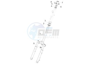 LIBERTY 50 IGET 4T 3V E4-2017-2019 (EMEA) drawing Fork/steering tube - Steering bearing unit