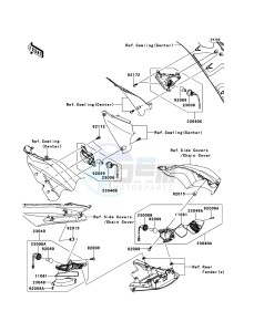 ZZR1400_ABS ZX1400FEF FR GB XX (EU ME A(FRICA) drawing Turn Signals