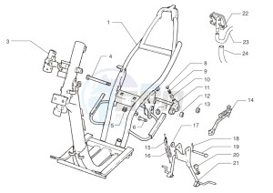 Ark AC 45 Yellow-Black 50 drawing Chassis-Central stand