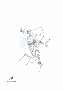 YFZ450R YFZ45YSSK (BW2L) drawing REAR SUSPENSION