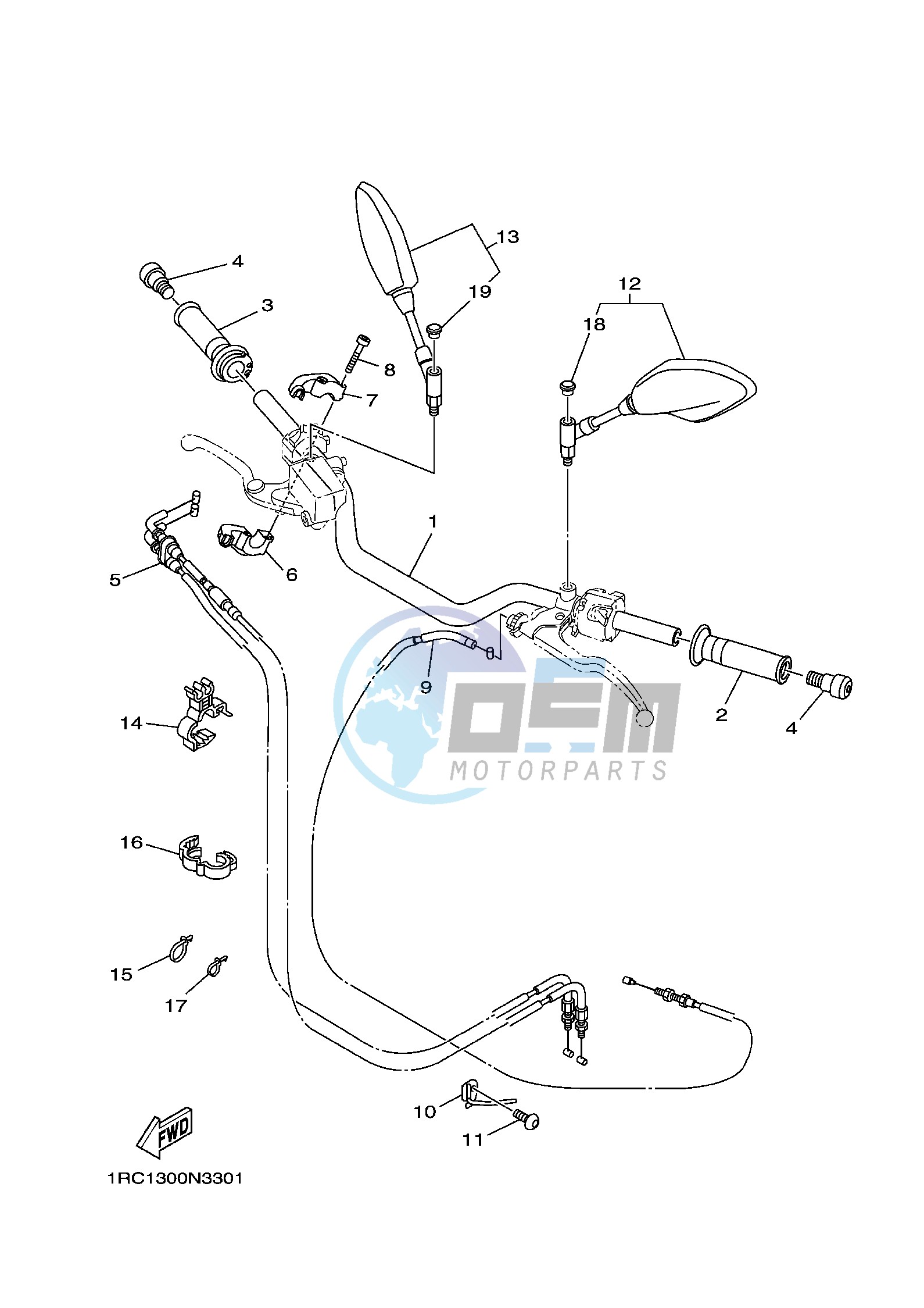 STEERING HANDLE & CABLE