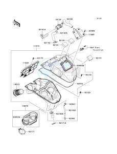 KLE 650 A [VERSYS EUROPEAN] (A7F-A8F) A8F drawing AIR CLEANER