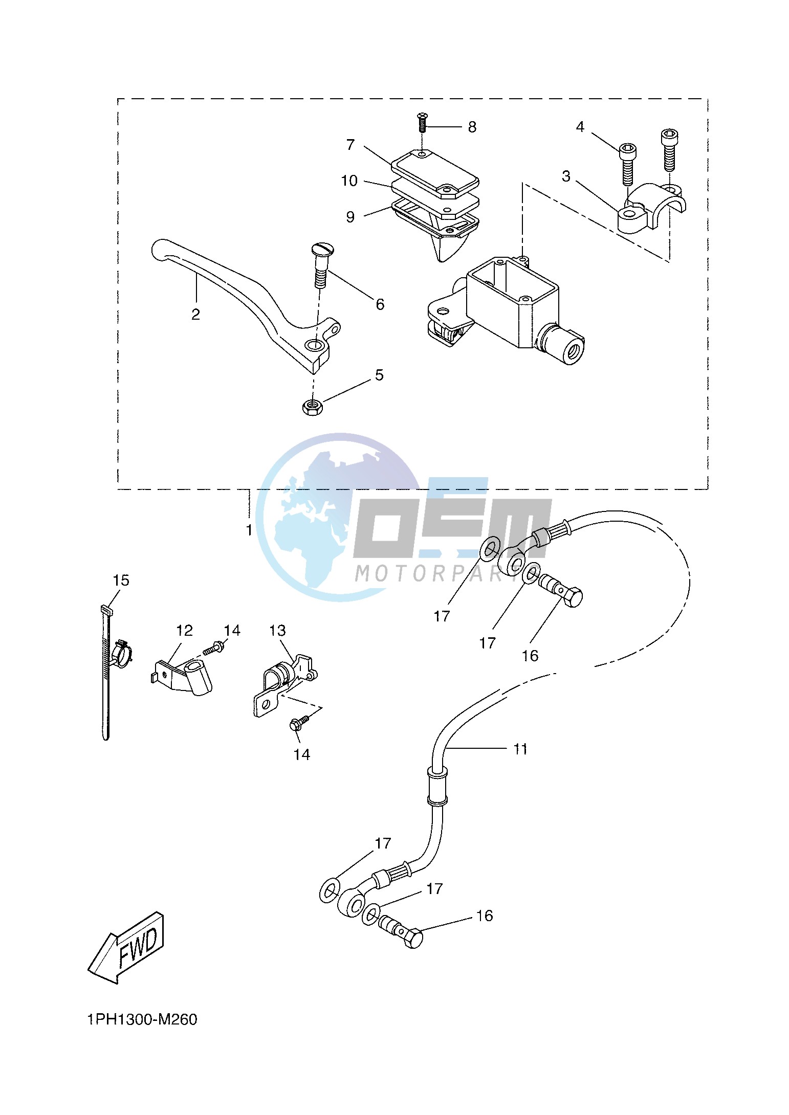 FRONT MASTER CYLINDER