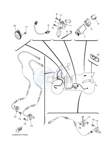 MW125A TRICITY 125 (2CMP 2CMR) drawing ELECTRICAL 2