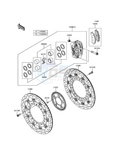 NINJA H2R ZX1000YHF EU drawing Front Brake