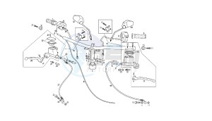 GP1 - 125 CC VTHPS1A1A EU2 drawing HANDLEBAR - CONTROLS