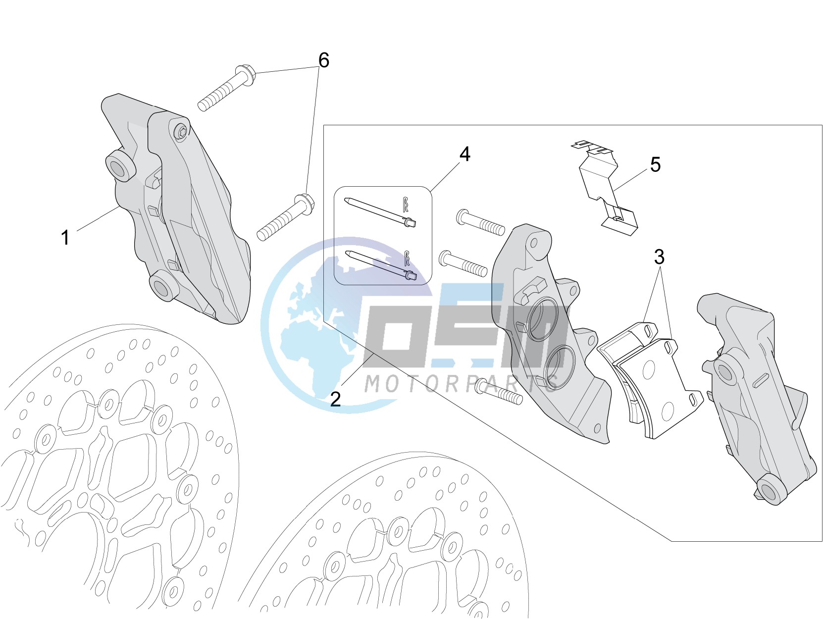 Front brake caliper