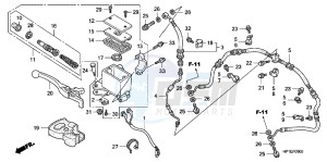 TRX450ERC drawing FR. BRAKE MASTER CYLINDER