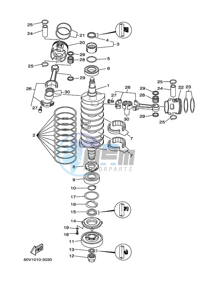 CRANKSHAFT--PISTON