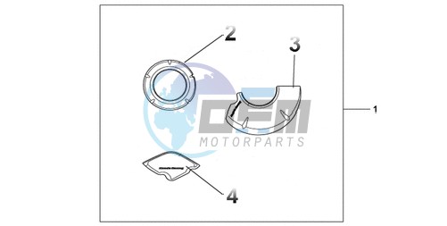 CARBON CRANKCASE COVER SET