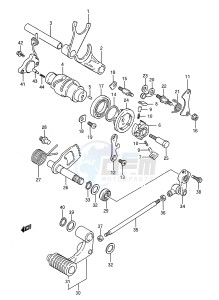 LS650 (E28) SAVAGE drawing GEAR SHIFTING