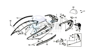 GTS 250 EVO drawing COWLING / TAIL LIGHT