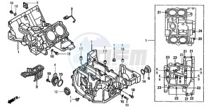 ST1100 drawing CRANKCASE