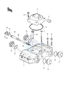 KZ 440 A [LTD] (A1) [LTD] drawing CYLINDER HEAD COVER -- 80 A1- -