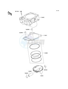 KX 450 E (KX450F MONSTER ENERGY) (E9FA) E9FA drawing CYLINDER_PISTON-- S- -