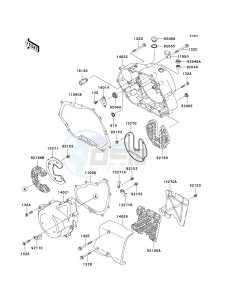 BN 125 A [ELIMINATOR 125] (A4-A8) [ELIMINATOR 125] drawing ENGINE COVER-- S- -