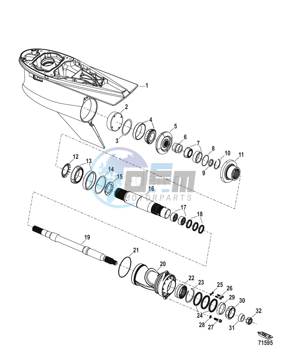 Gear Housing Propeller Shaft