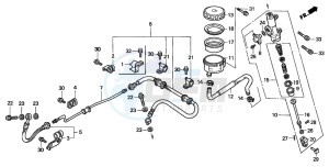 ST1100A drawing REAR BRAKE MASTER CYLINDER (ST1100)