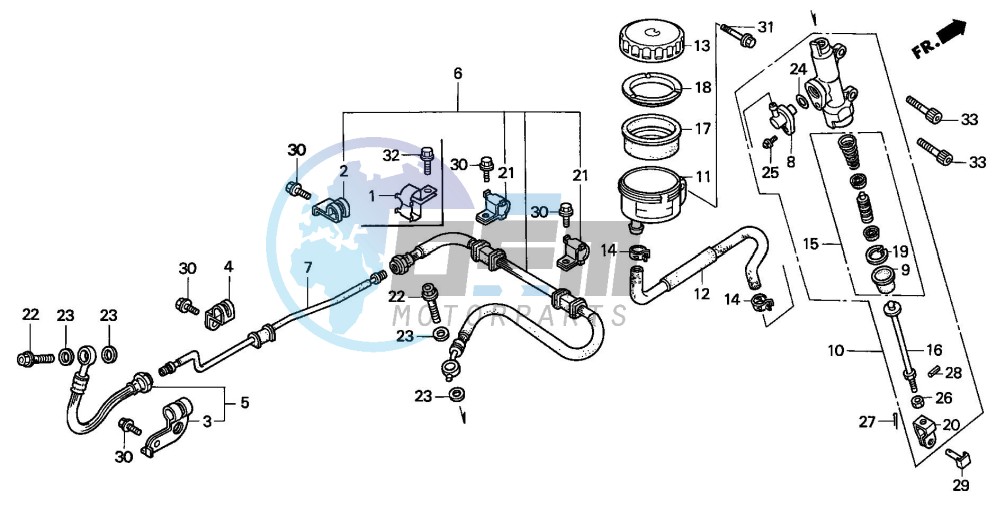 REAR BRAKE MASTER CYLINDER (ST1100)