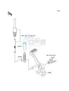 Z1000 ZR1000B7F FR GB XX (EU ME A(FRICA) drawing Brake Pedal