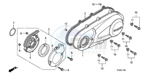 PES125R9 France - (F / CMF STC) drawing LEFT CRANKCASE COVER