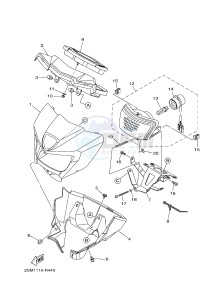 YFM700FWAD YFM70GPSJ GRIZZLY 700 EPS (B1AM) drawing HEADLIGHT 2