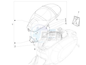 Sprint 125 4T 3V ie drawing Saddle - seats