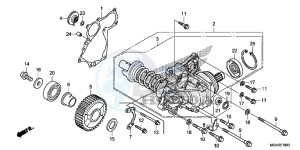 VFR1200XDD CrossTourer - VFR1200X Dual Clutch 2ED - (2ED) drawing SIDE GEAR CASE