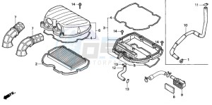 CBR600F3 drawing AIR CLEANER